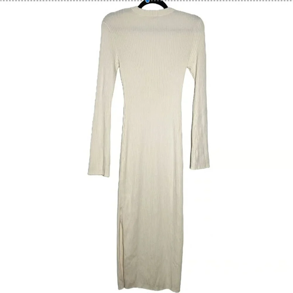 AYR Merino Wool Ivory Sweater Dress - Picture 3 of 5